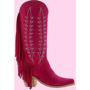 NEW LIBERTY BLACK women's marie boot in fucsia